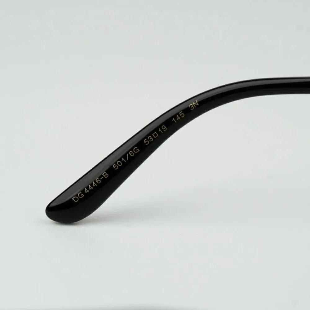 SALE! NEW D&G DG4446B 501/6G  Black Gray Mirrored Black Square Women Sunglasses